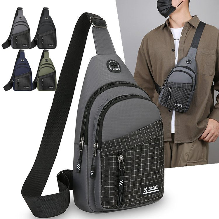 Compact Multi-Pocket Sports Sling Bag