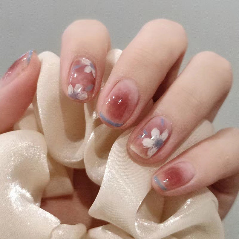 Artistic Floral Nail Art Press-On Nails Kalsten