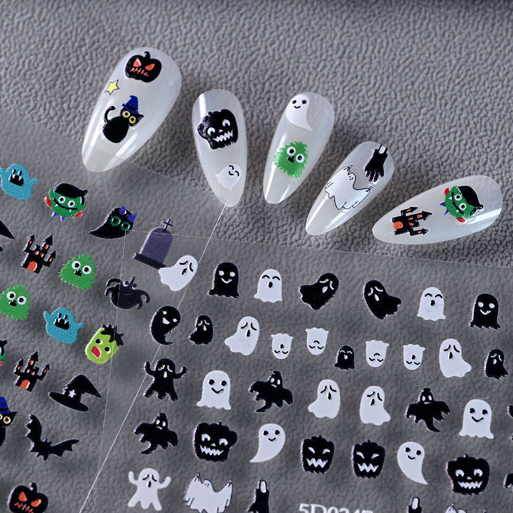 Halloween-Themed Nail Art Sticker Set