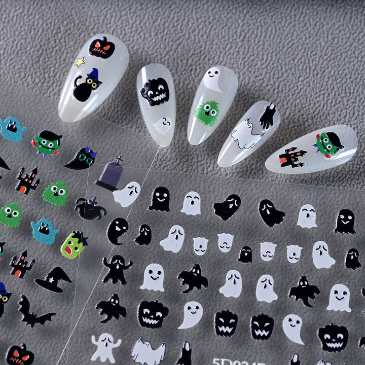 Halloween-Themed Nail Art Sticker Set