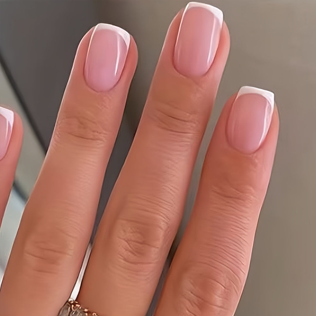 Elegant French Tip Nail Art Set