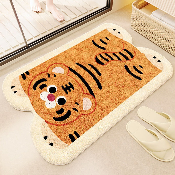 Soft Striped Bathroom Mat