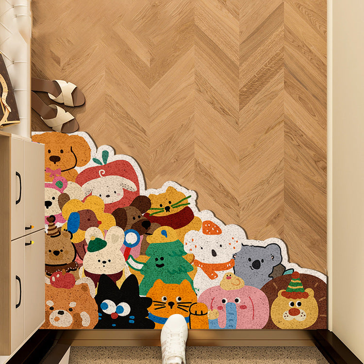Playful Animal-Themed Area Mat