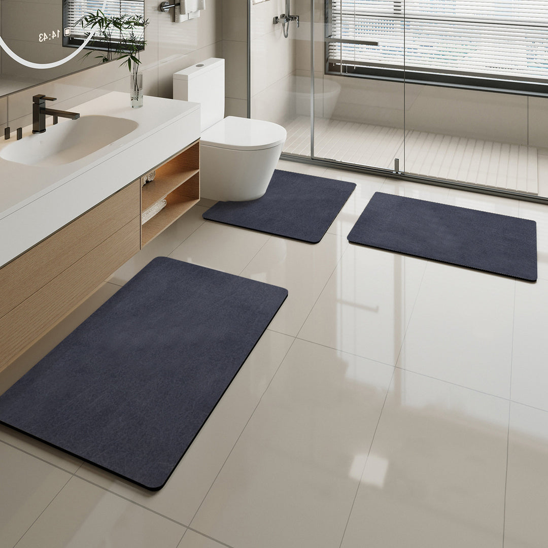 Soft Marble Pattern Bath Mat
