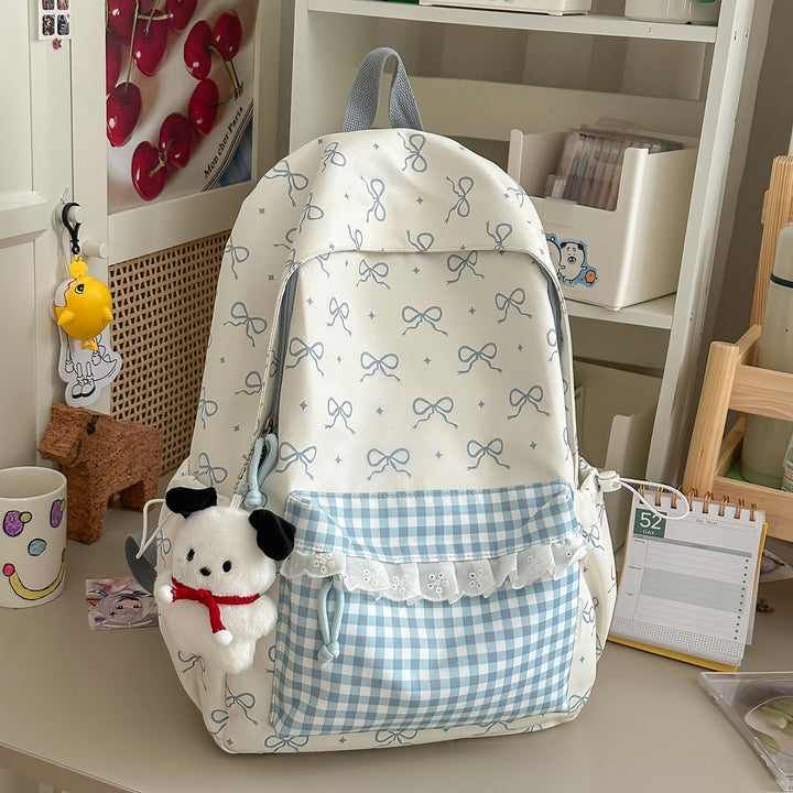 Decorative Bow-Embellished Backpack Kalsten