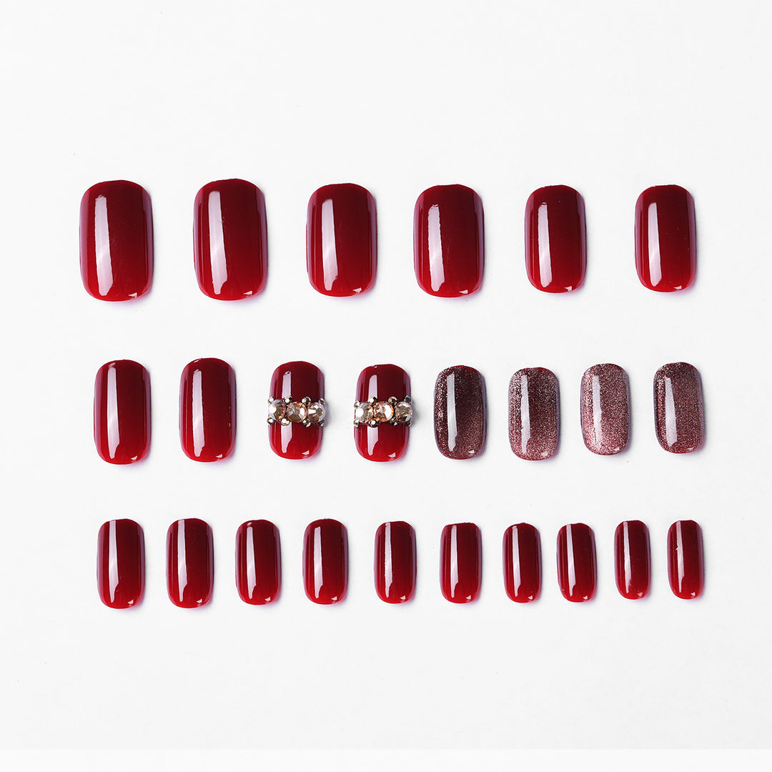 Elegant Decorative Press-On Nail Art