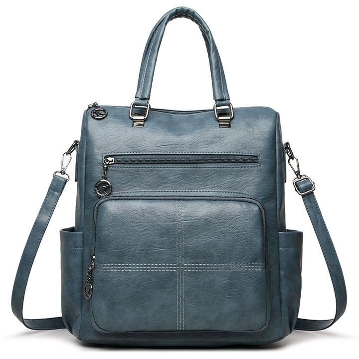 Stylish Multi-Functional Leather Backpack Kalsten