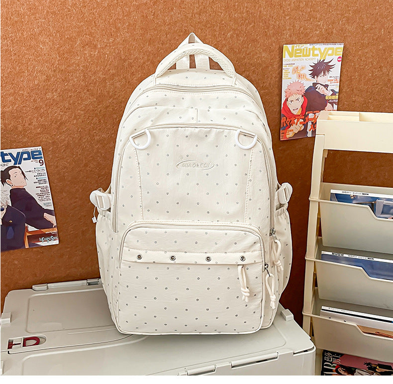 Stylish Multi-Pocket Backpack with Cute Accessories Kalsten