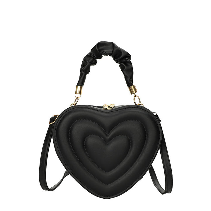 Heart-Shaped Handheld Crossbody Bag