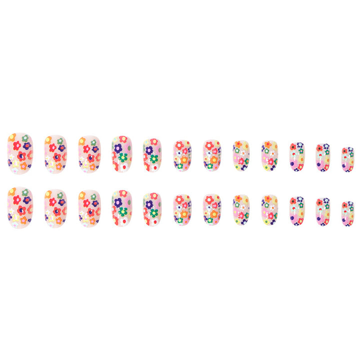 Vibrant Floral-Themed Press-On Nails Kalsten