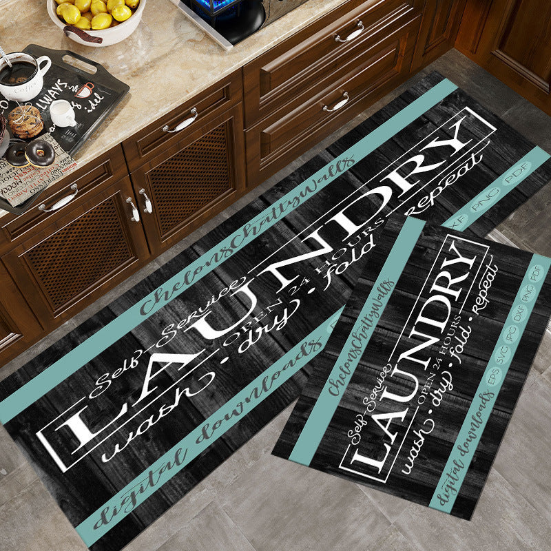 Vintage-Inspired Laundry Room Area Mat Kalsten