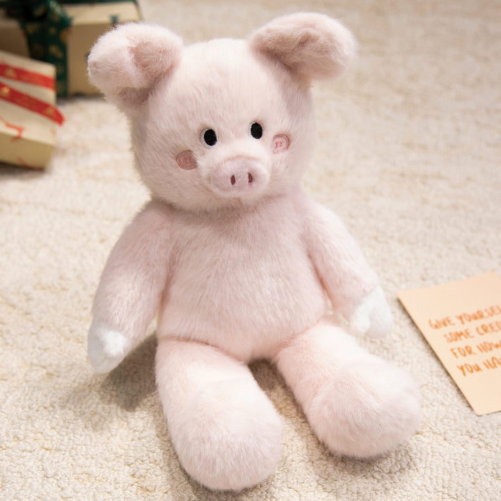 Classic Retro-Style Plush Bear Comforter with Round Snout & Contrasting Paw Tips Kalsten
