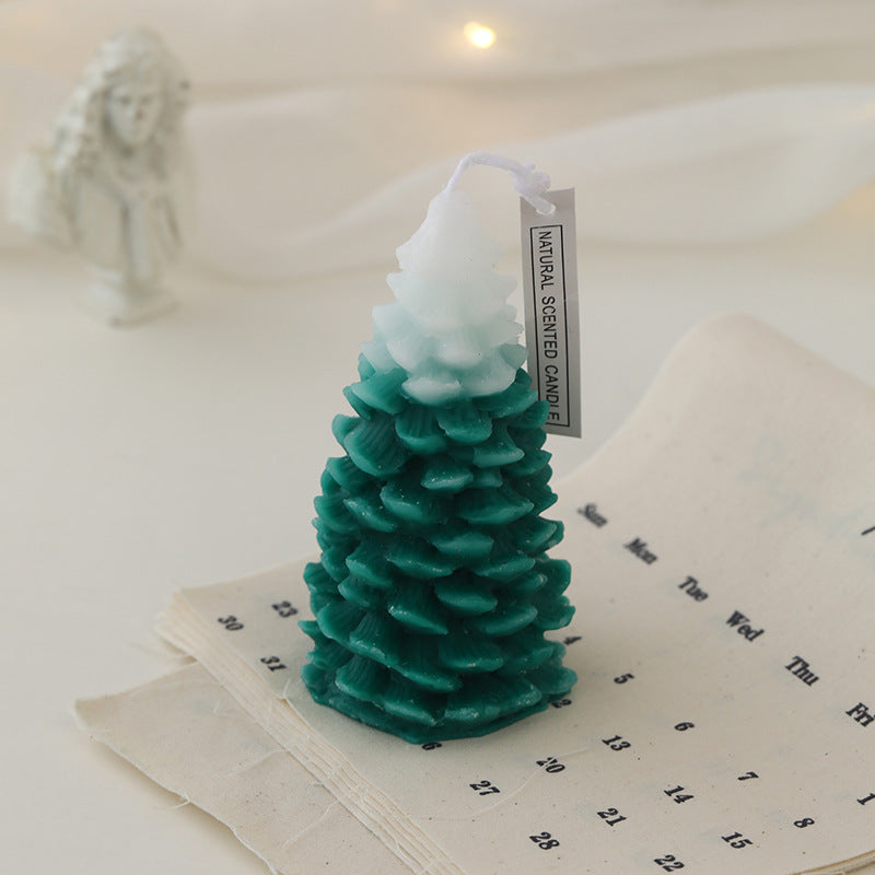 Nature-Inspired Conifer Cone Sculptural Aroma Candle Hand-Poured Soy Blend Cotton Wick