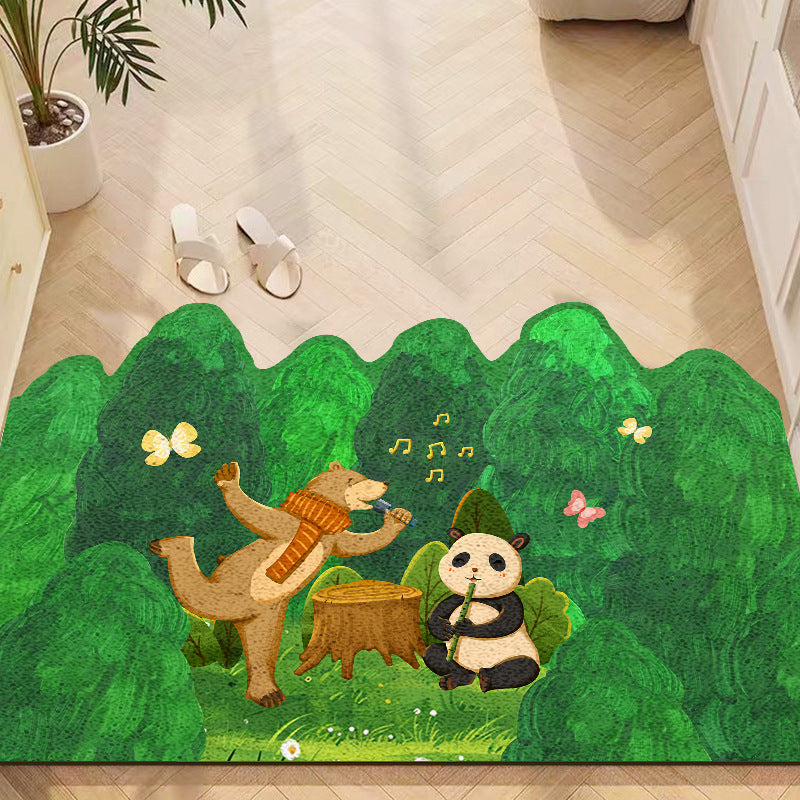 Playful Animal-Themed Bath Mat