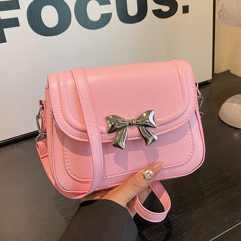 Bow-Embellished Crossbody Bag