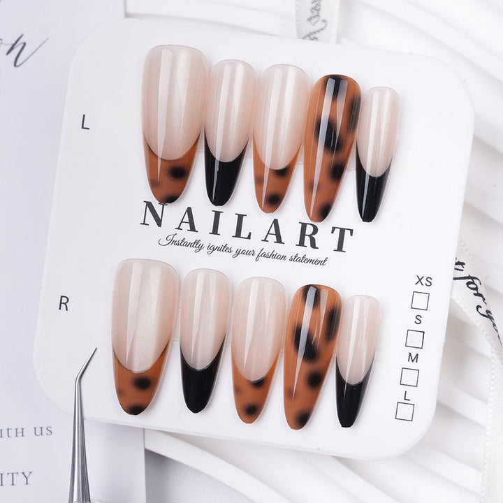 Butterfly-Inspired Stiletto Press-On Nails