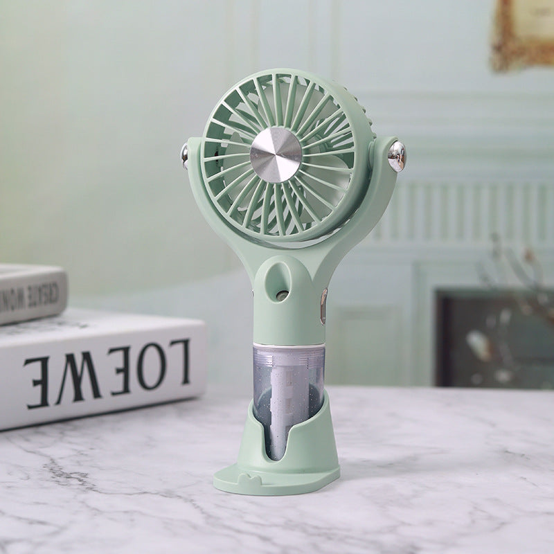 Unisex Portable Fog Fan with USB Charging Function and Flexible Tilt Mechanism Kalsten