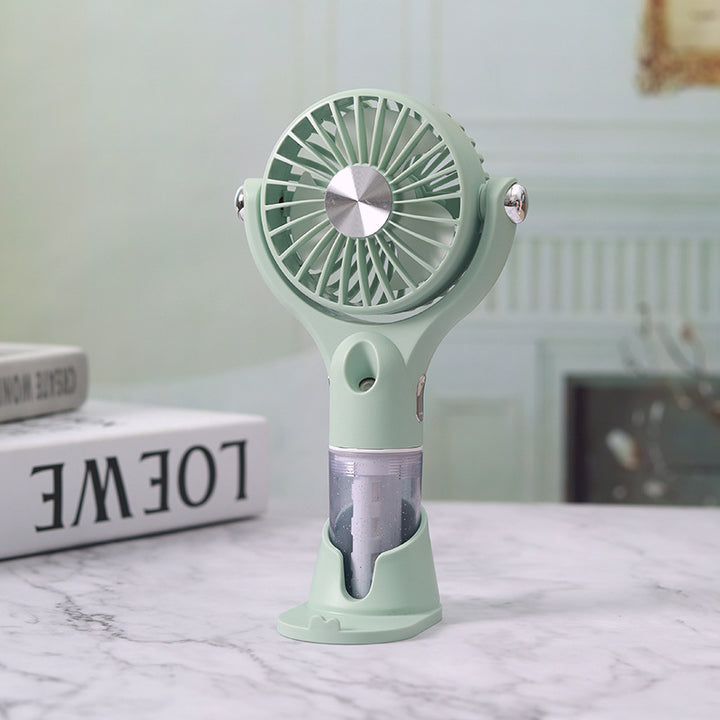 Unisex Portable Fog Fan with USB Charging Function and Flexible Tilt Mechanism Kalsten