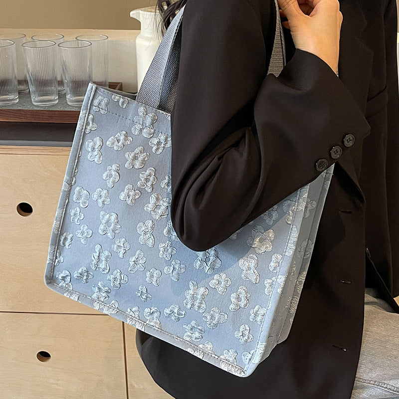 Floral Print Mini Tote Bag