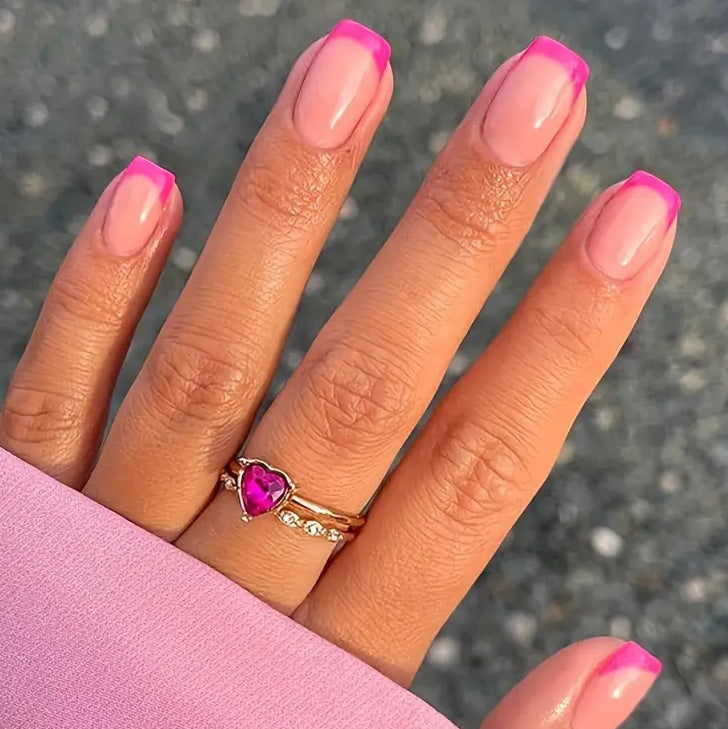 Elegant French Tip Acrylic Nail Enhancements Kalsten 1789915301