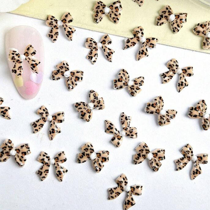 Decorative Leopard Print Nail Art Charms