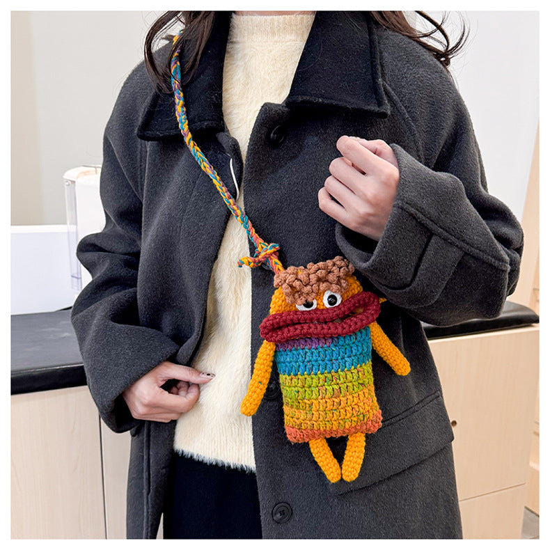Elephant-Themed Crochet Mini Bag