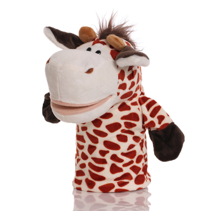 Plush Tiger Hand Puppet With Soft Fleece Movable Mouth Embroidered Features