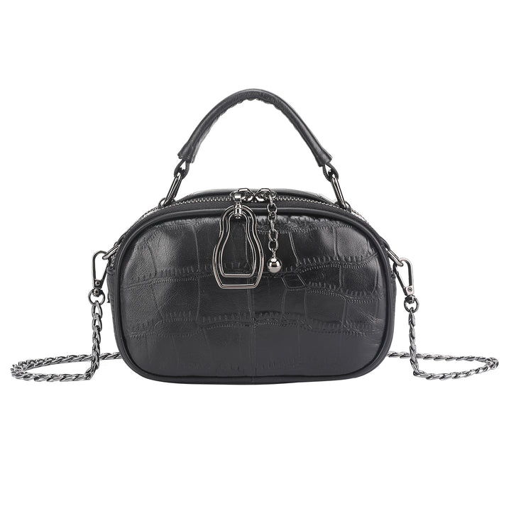 Chic Crocodile-Patterned Handheld Crossbody Bag