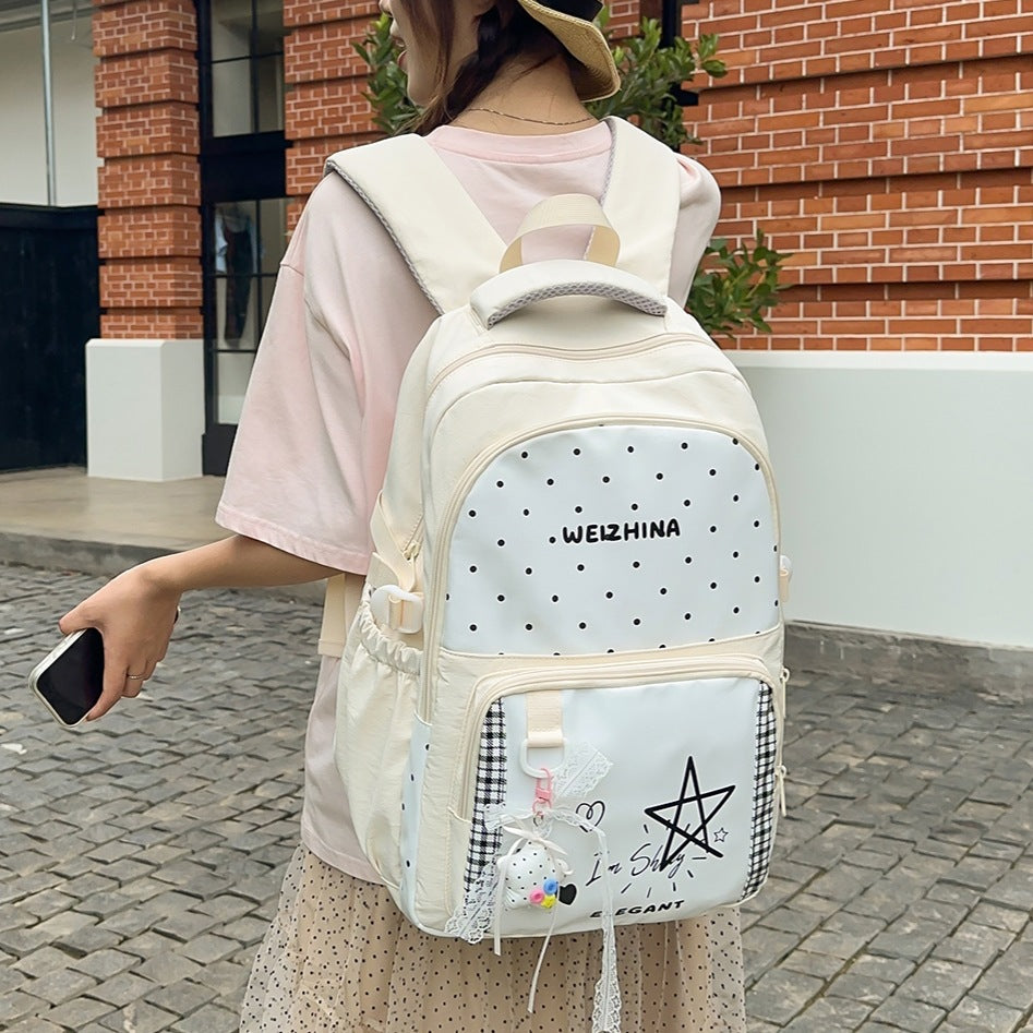 Trendy Polka Dot Backpack Kalsten 1791204846