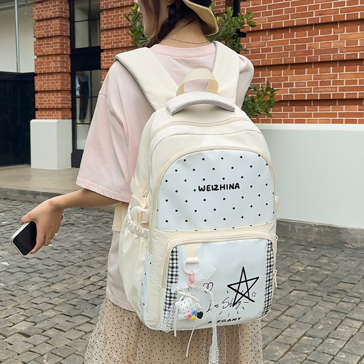 Trendy Polka Dot Backpack Kalsten 1791204846