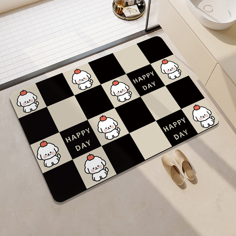 Fun-Themed Cartoon Bath Mat Kalsten