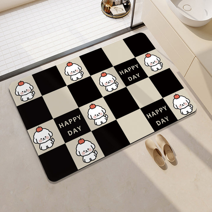Fun-Themed Cartoon Bath Mat Kalsten