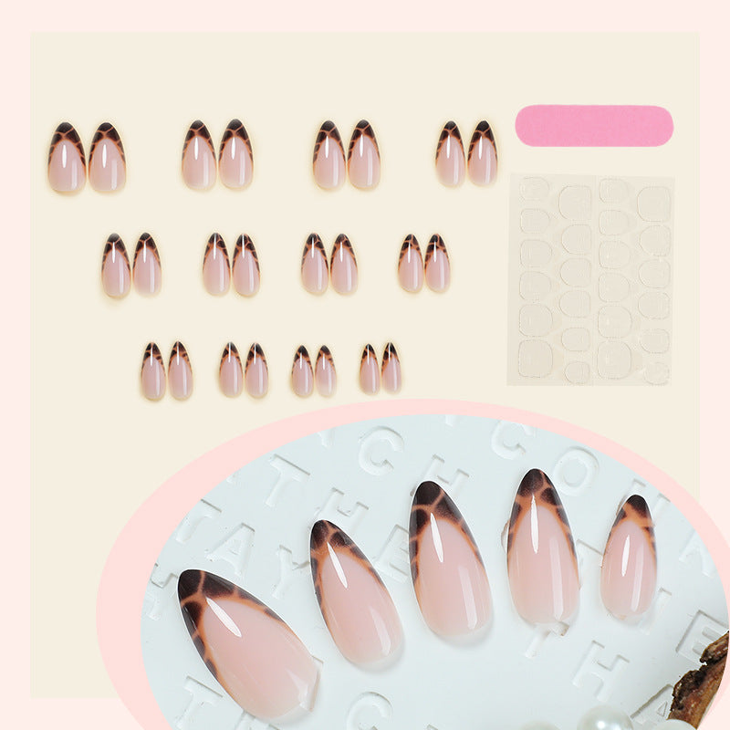 Stylish Acrylic French Tip Press-On Nail Set Kalsten
