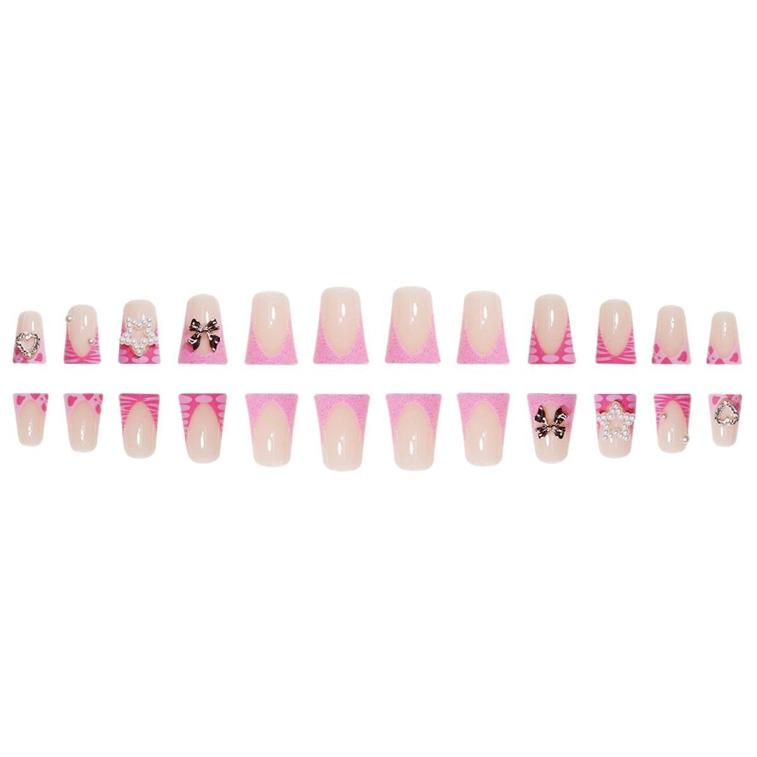Decorative Press-On Nail Extensions with 3D Accents Kalsten
