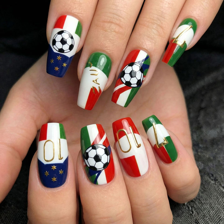Sporty Nail Art Design Kalsten