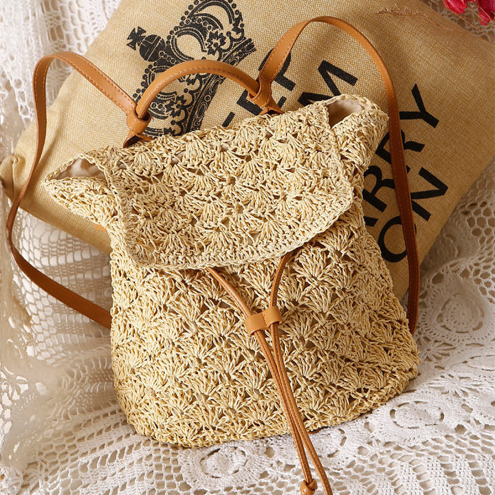 Handcrafted backpack bag made of fine natural material Kalsten