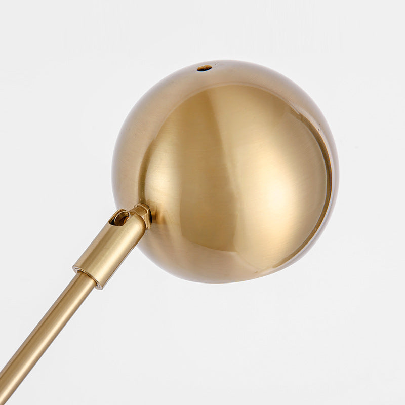 Minimalist Adjustable Floor Lamp with Gold Finish