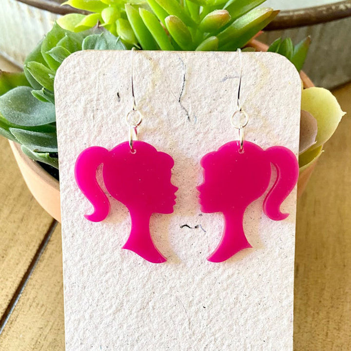 Heart-Shaped Glitter Earrings Kalsten