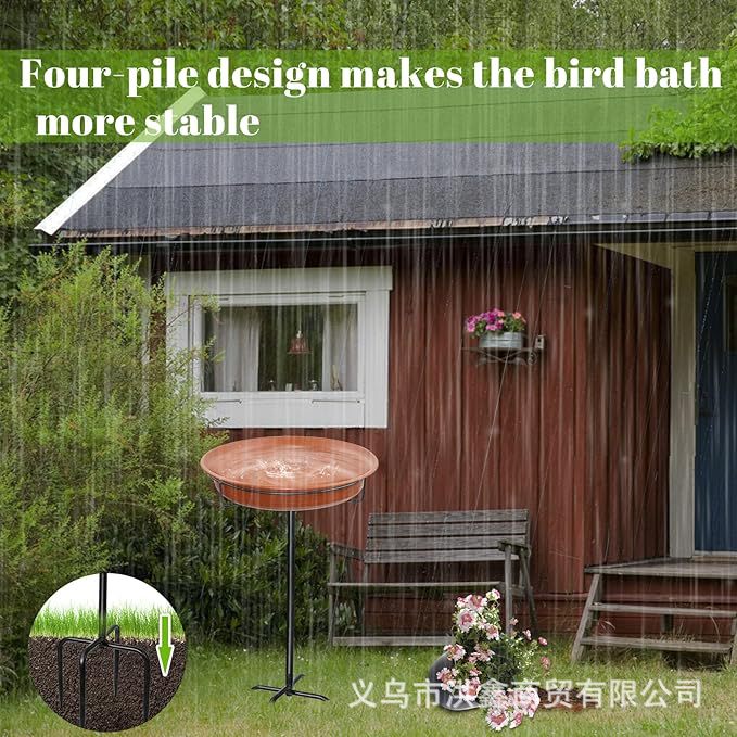 Decorative Outdoor Bird Bath Stand Kalsten