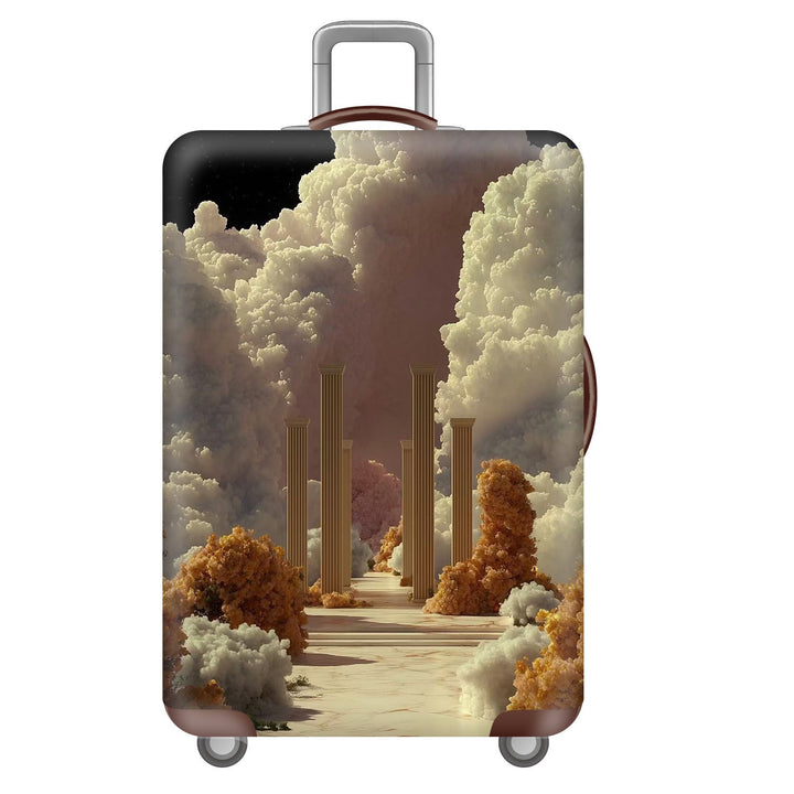 Unisex nano elastic suitcase cover with starry sky city motif, stretch protective cover for trolley luggage Kalsten
