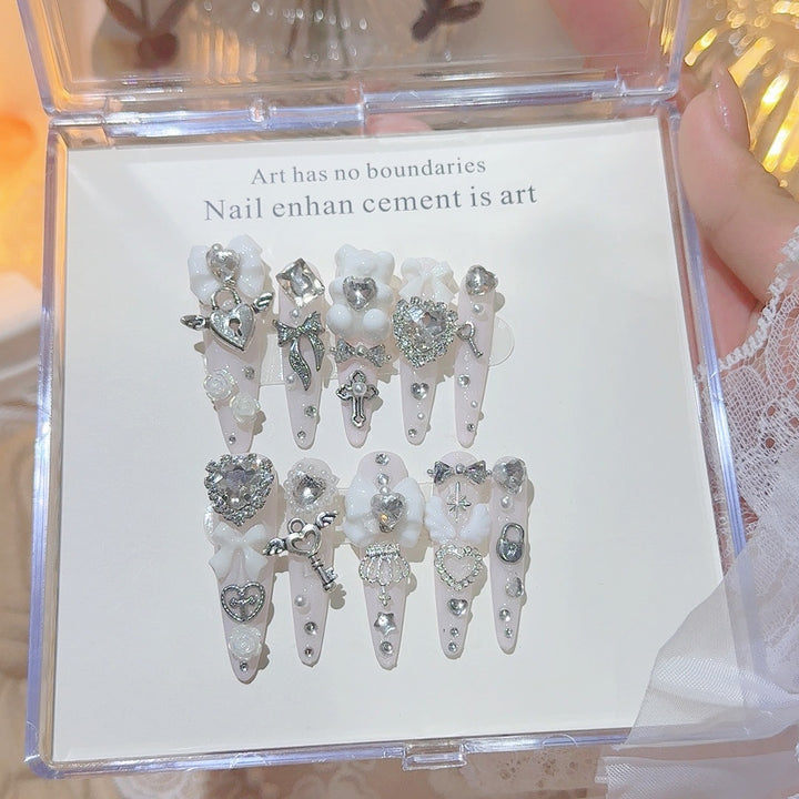 Decorative Rhinestone Nail Art Tips