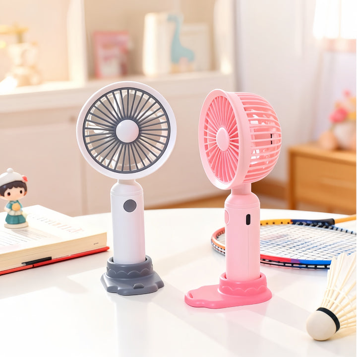 Women's Portable Table Fan with Rechargeable Battery and Flexible Tilt Angle Kalsten