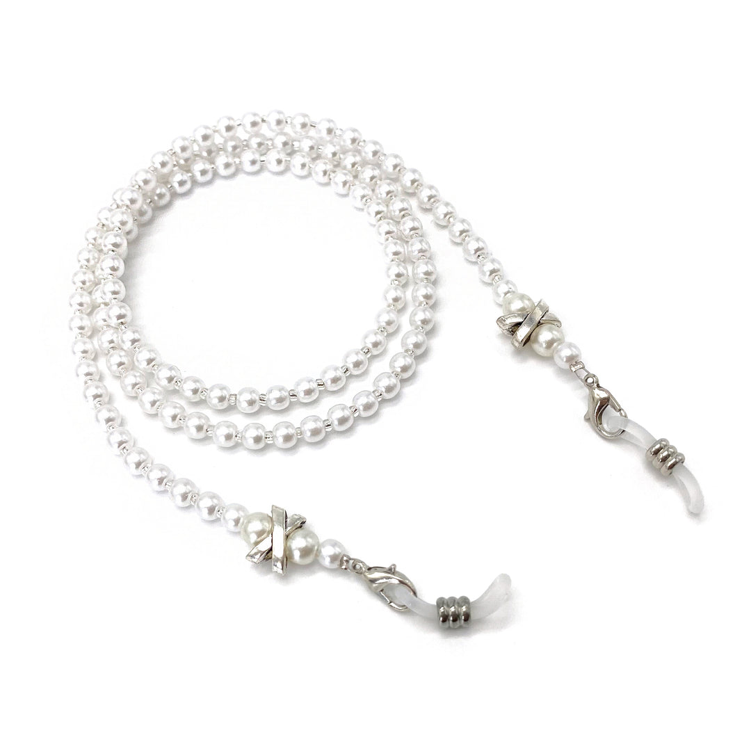Elegant Pearl-Detail Eyewear Chain Kalsten