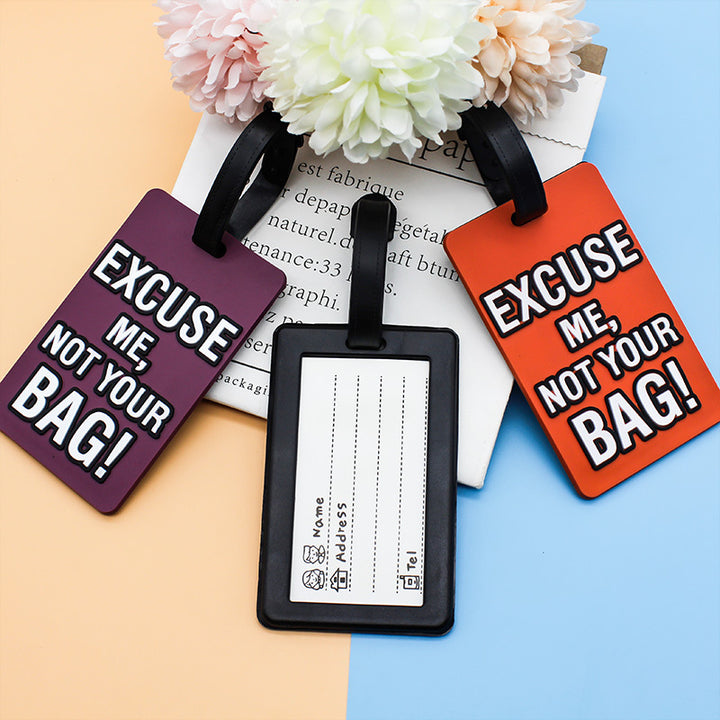 Unisex Luggage Tag with Funny Saying Kalsten