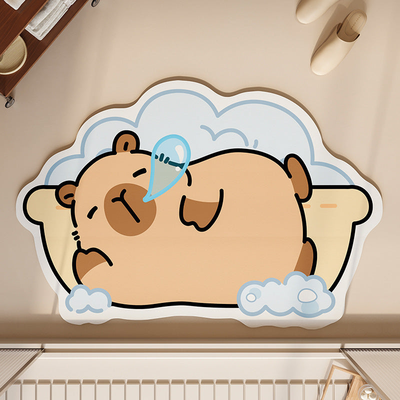 Fun Cartoon Dog Bath Mat Kalsten