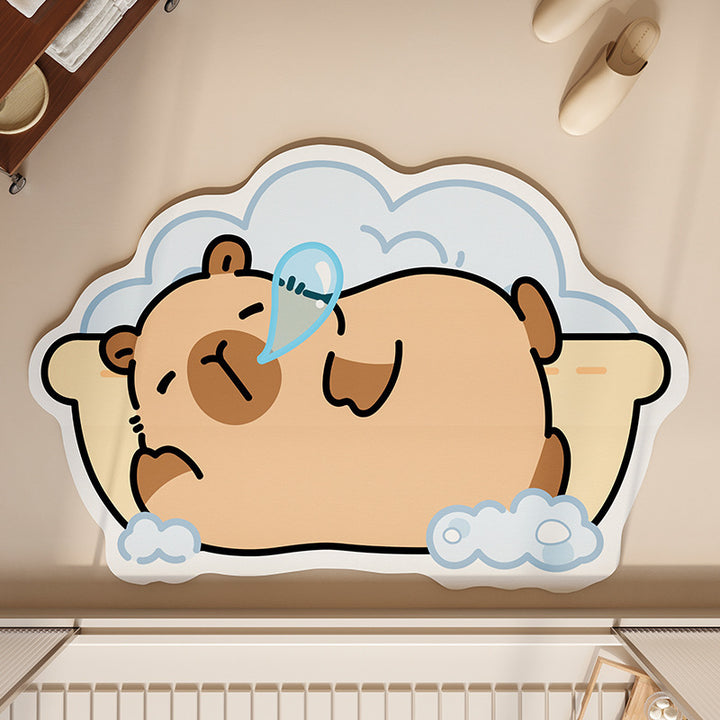 Fun Cartoon Dog Bath Mat Kalsten