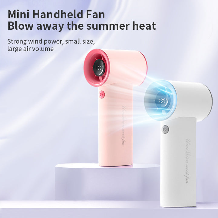 Unisex nan compact digital travel hair dryer with LED temperature display and quiet motor Kalsten