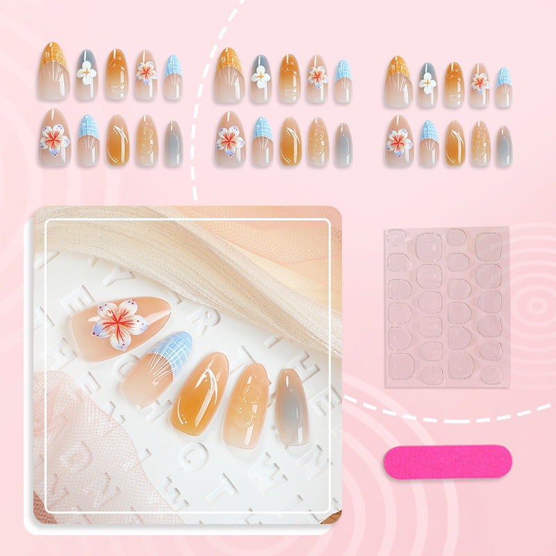 Floral and Ocean-Inspired Press-On Nails Kalsten