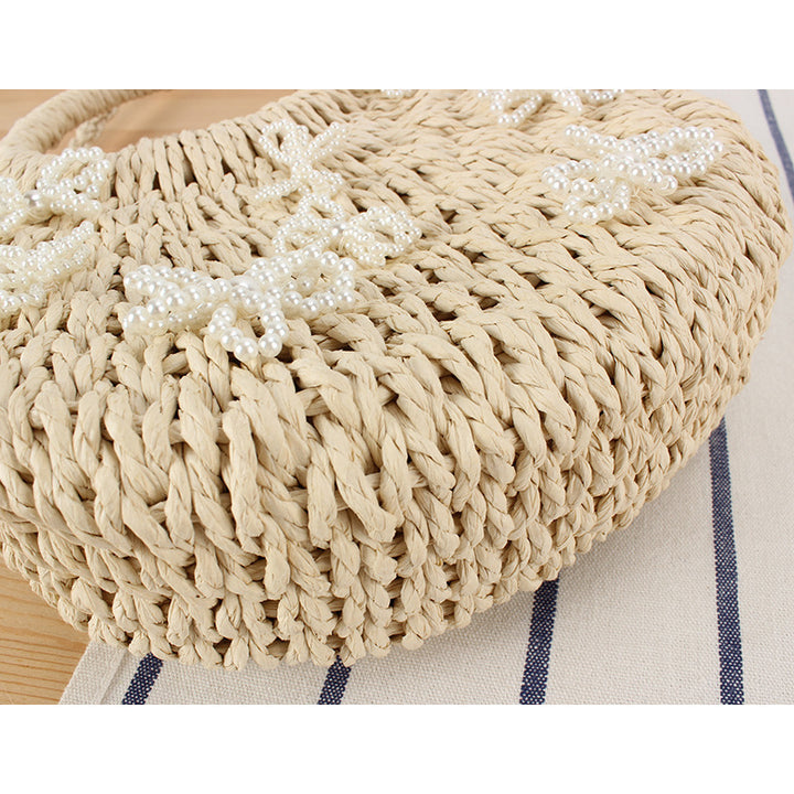 Basket bag with floral designs Kalsten