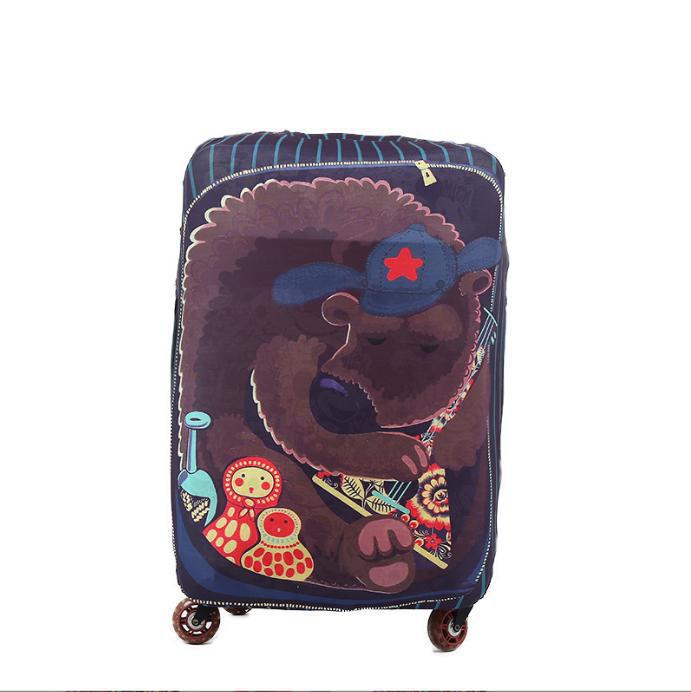 Unisex Suitcase with Creative World Travel Design Kalsten
